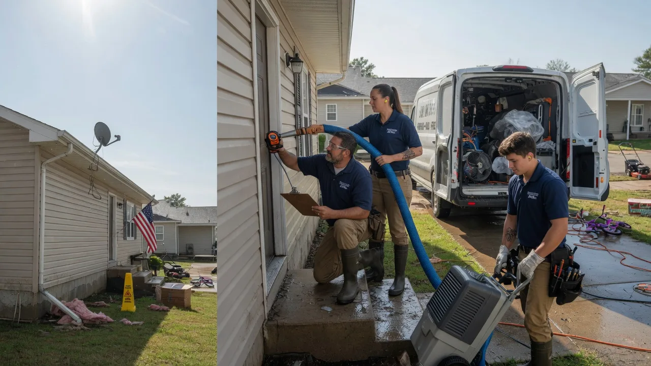 Ceiling Water Damage Restoration in Winfall, NC near me